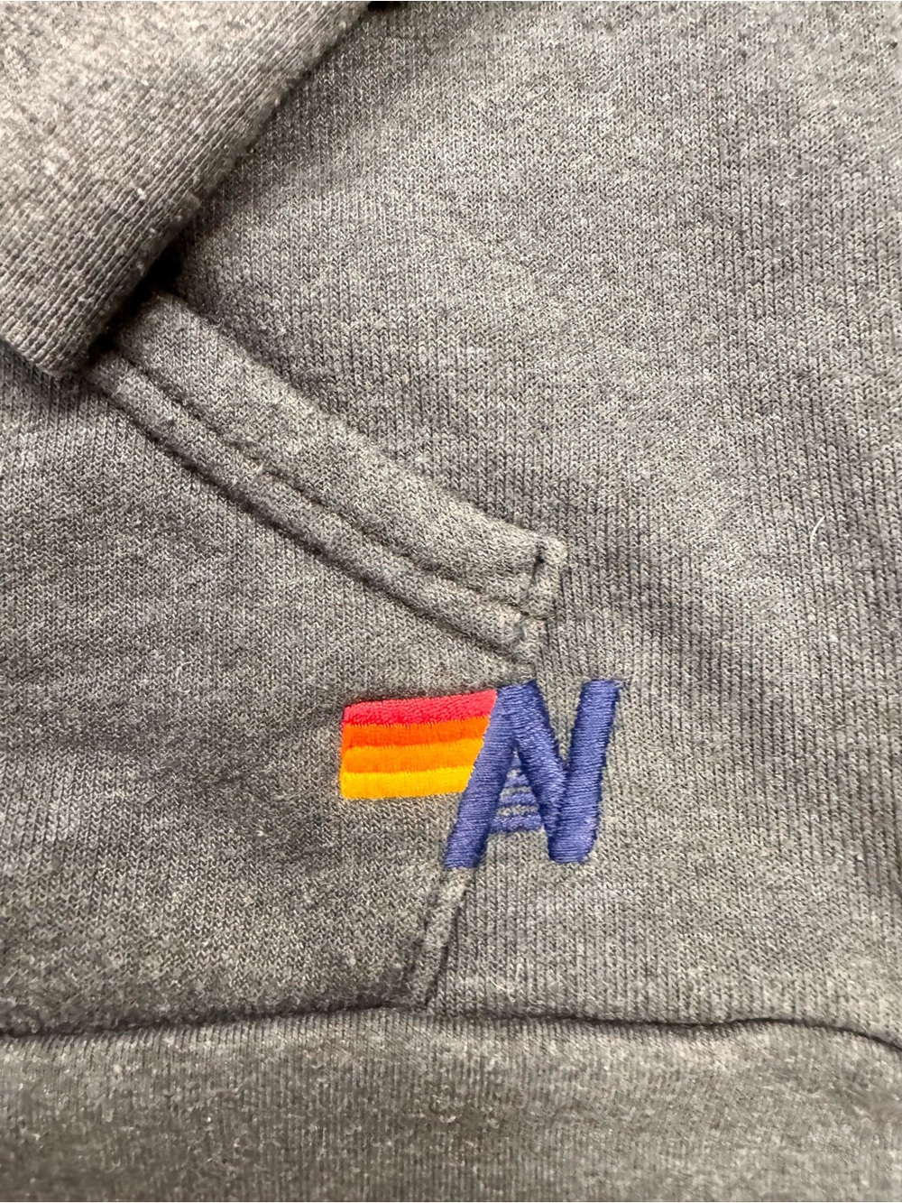 Aviator Nation Hamptons Rainbow Skull Zip Hoodie Gray Medium USA Made - Picture 2 of 8